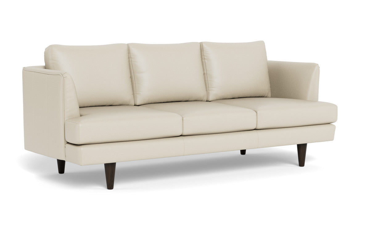 Rainey 83" Leather Sofa - Tribeca Cream