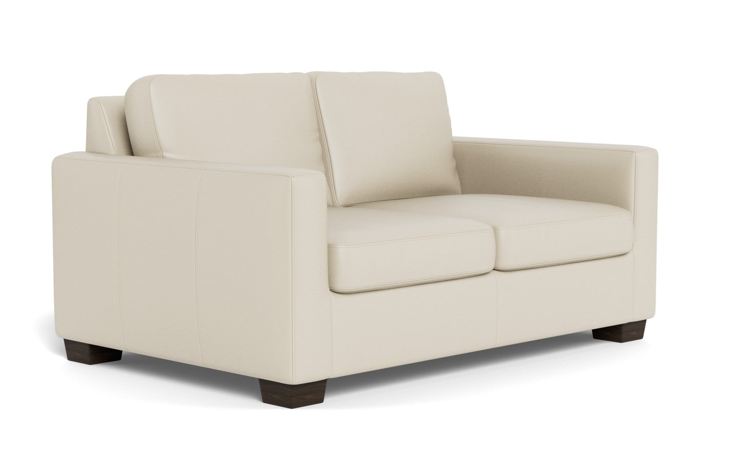 Track 62" Leather Twin Sleeper - Tribeca Cream