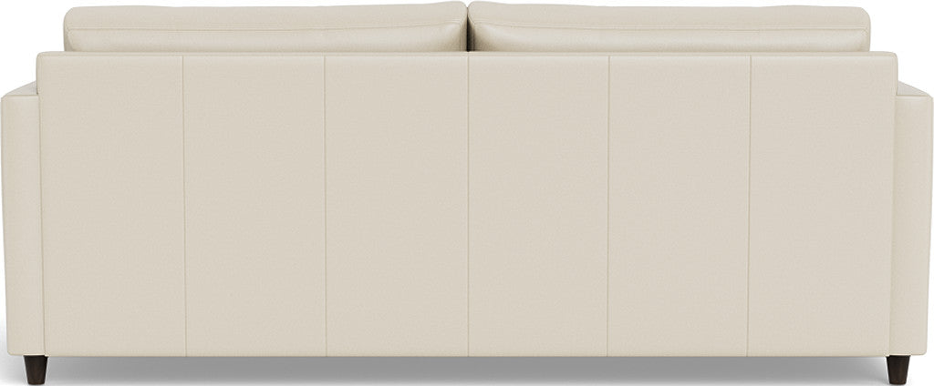 Wallace 74" Leather Untufted Queen Sleeper Sofa - Tribeca Cream