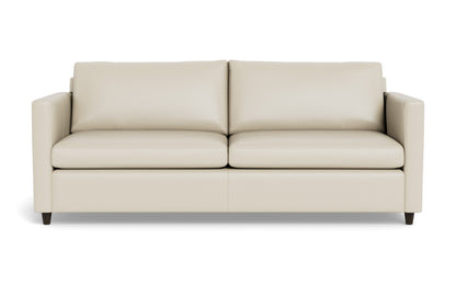Wallace 74" Leather Untufted Queen Sleeper Sofa - Tribeca Cream