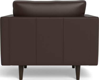 Ladybird 42" Leather Arm Chair - Tribeca Espresso