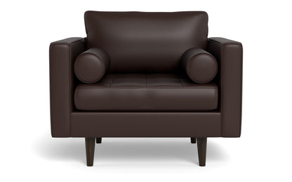 Ladybird 42" Leather Arm Chair - Tribeca Espresso