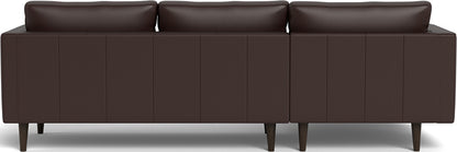 Ladybird 102" Leather Left Chaise Sectional - Tribeca Espresso