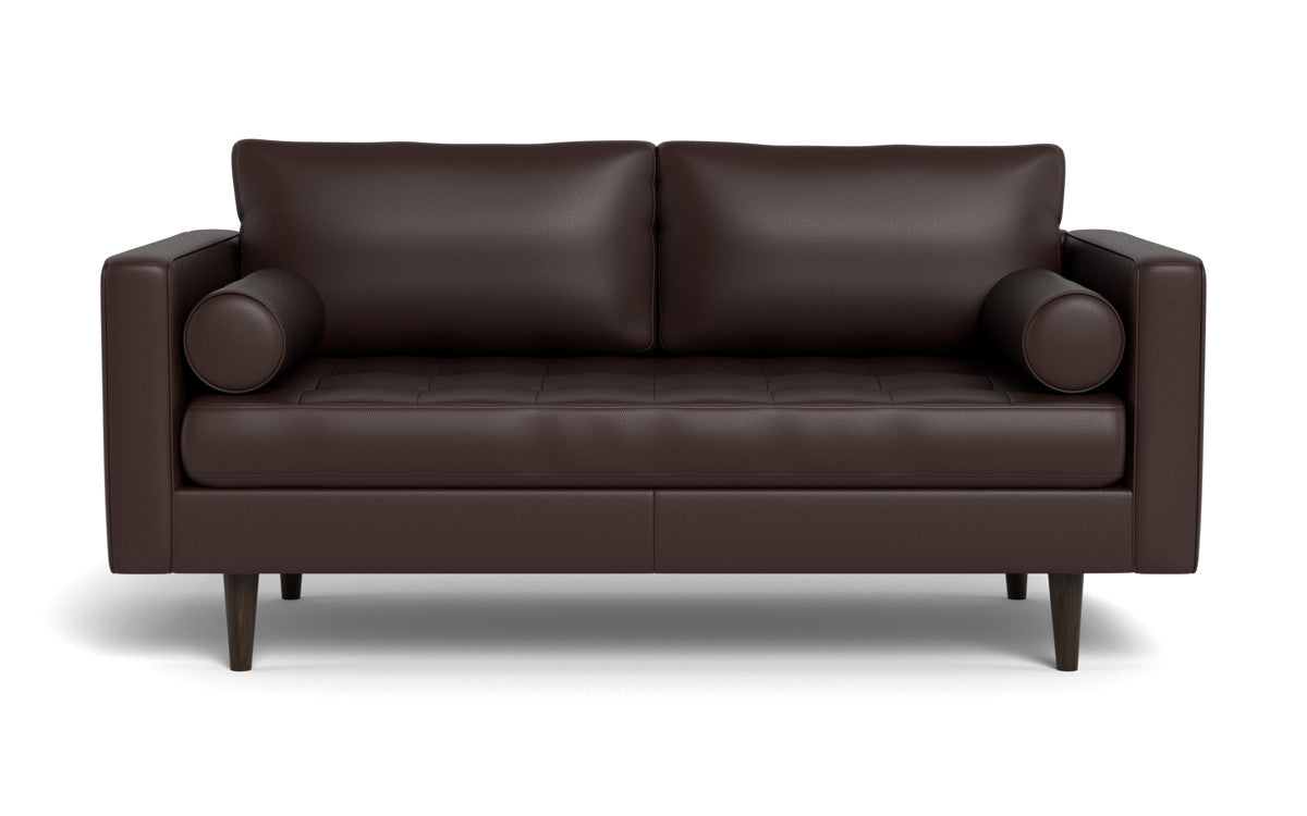 Ladybird 72" Leather Loveseat - Tribeca Espresso