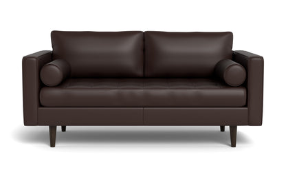 Ladybird 72" Leather Loveseat - Tribeca Espresso