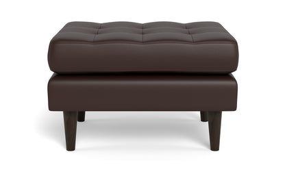 Ladybird Leather Ottoman - Tribeca Espresso