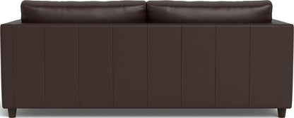 Ladybird 88" Leather Queen Sleeper - Tribeca Espresso