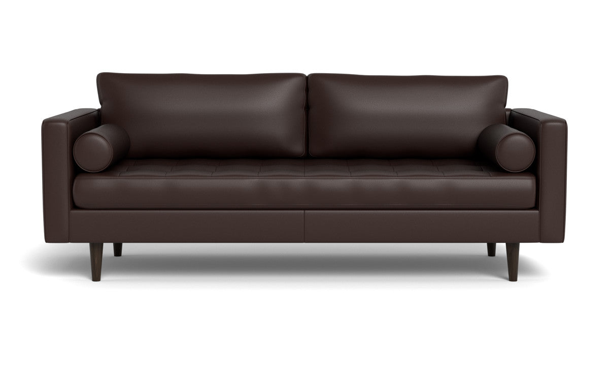 Ladybird 88" Leather Sofa - Tribeca Espresso