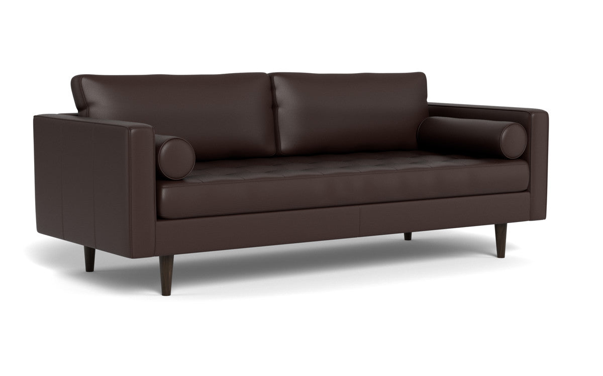 Ladybird 88" Leather Sofa - Tribeca Espresso