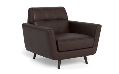 Lamar 42" Leather Arm Chair - Tribeca Espresso