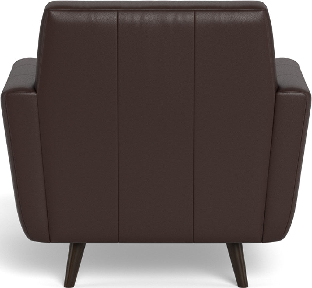 Lamar 42" Leather Arm Chair - Tribeca Espresso