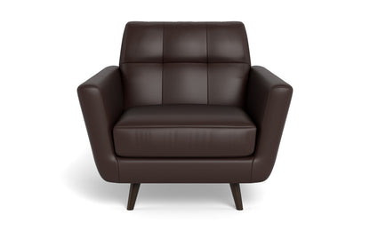 Lamar 42" Leather Arm Chair - Tribeca Espresso