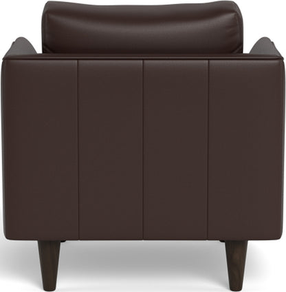 Rainey 35" Leather Arm Chair - Tribeca Espresso