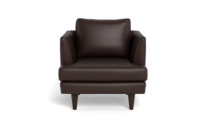 Rainey 35" Leather Arm Chair - Tribeca Espresso