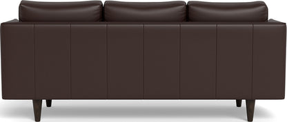Rainey 83" Leather Sofa - Tribeca Espresso
