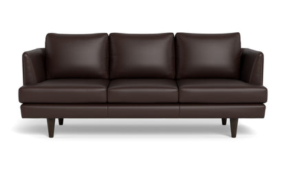 Rainey 83" Leather Sofa - Tribeca Espresso