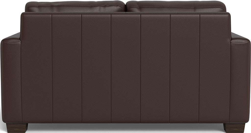 Track 62" Leather Loveseat - Tribeca Espresso