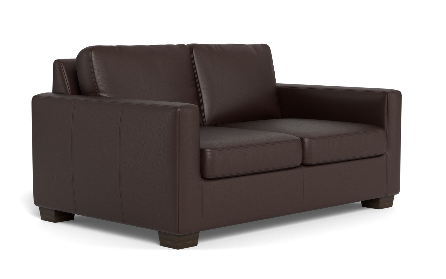 Track 62" Leather Twin Sleeper - Tribeca Espresso