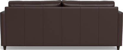 Wallace 74" Leather Untufted Queen Sleeper Sofa - Tribeca Espresso