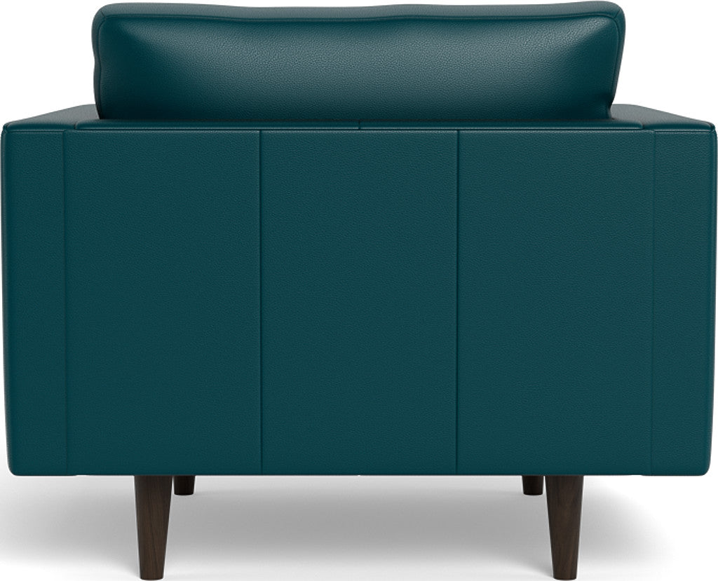 Ladybird 42" Leather Arm Chair - Tribeca Lagoon