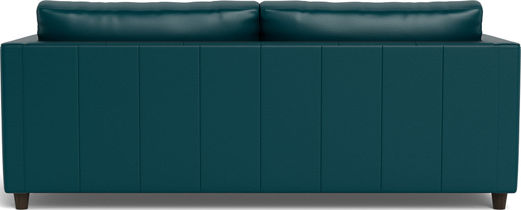 Ladybird 88" Leather Queen Sleeper - Tribeca Lagoon