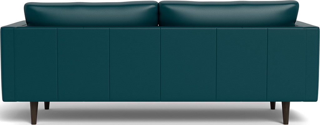 Ladybird 88" Leather Sofa - Tribeca Lagoon