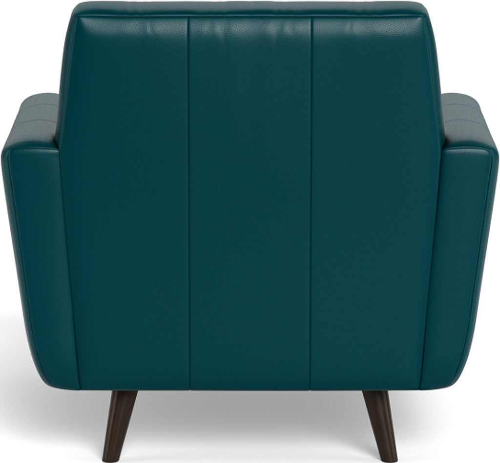 Lamar 42" Leather Arm Chair - Tribeca Lagoon