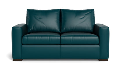 Mesa 72" Leather Loveseat - Tribeca Lagoon