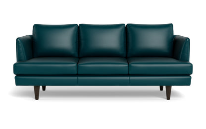 Rainey 83" Leather Sofa - Tribeca Lagoon