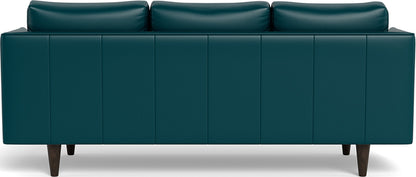 Rainey 83" Leather Sofa - Tribeca Lagoon