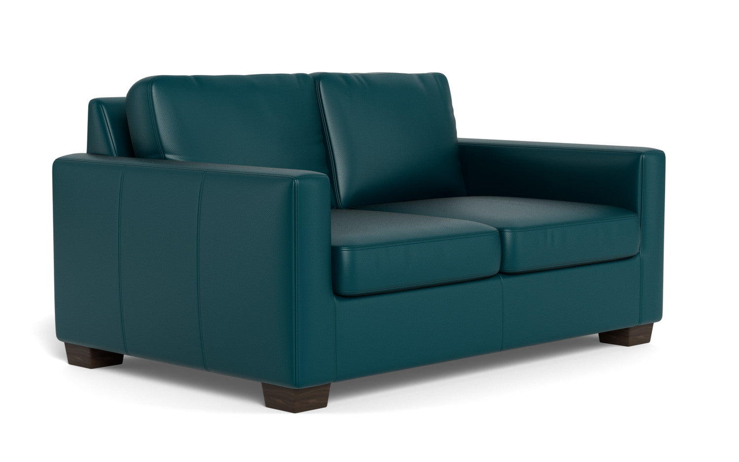 Track 62" Leather Twin Sleeper - Tribeca Lagoon