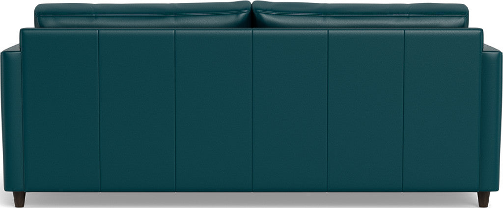 Wallace 74" Leather Untufted Queen Sleeper Sofa - Tribeca Lagoon