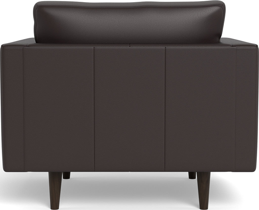 Ladybird 42" Leather Arm Chair - Tribeca Quarry