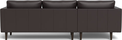 Ladybird 102" Leather Left Chaise Sectional - Tribeca Quarry