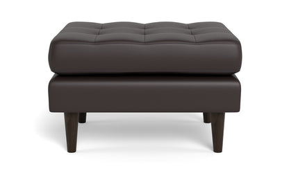 Ladybird Leather Ottoman - Tribeca Quarry