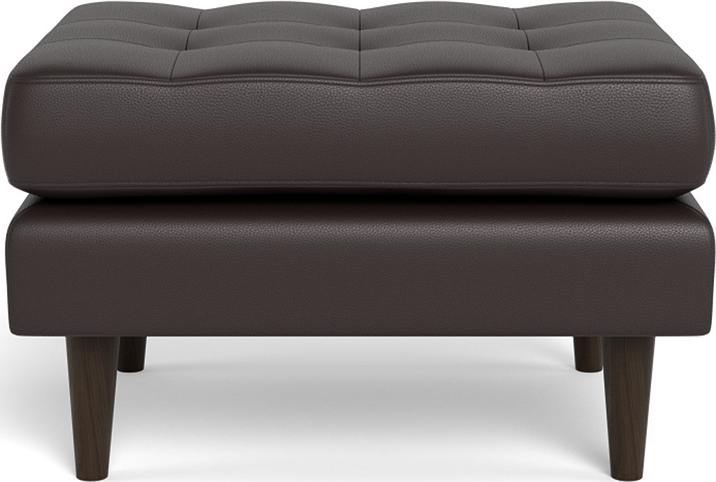 Ladybird Leather Ottoman - Tribeca Quarry