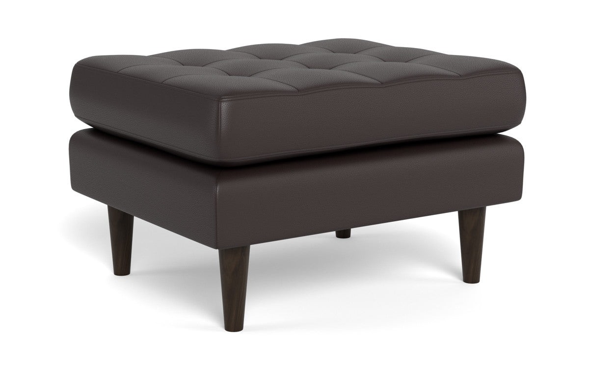 Ladybird Leather Ottoman - Tribeca Quarry