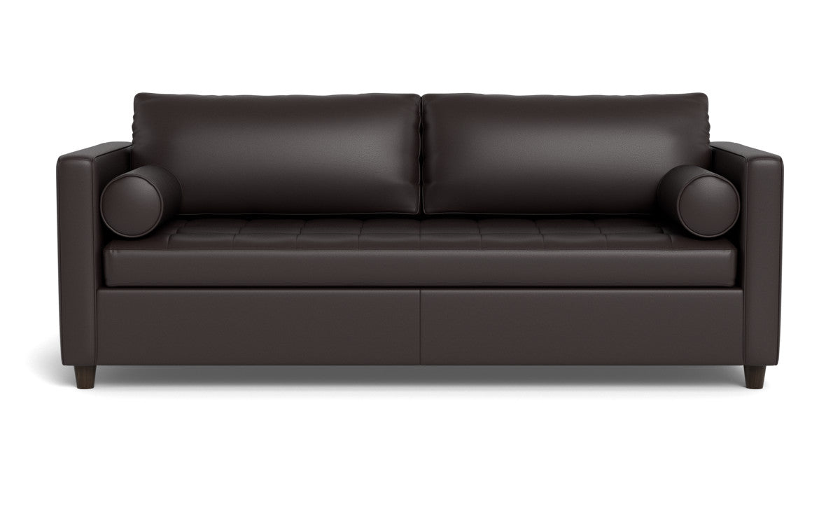 Ladybird 88" Leather Queen Sleeper - Tribeca Quarry