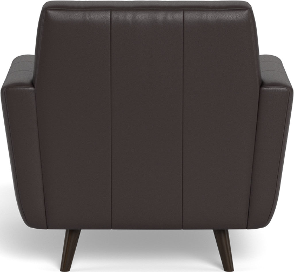 Lamar 42" Leather Arm Chair - Tribeca Quarry