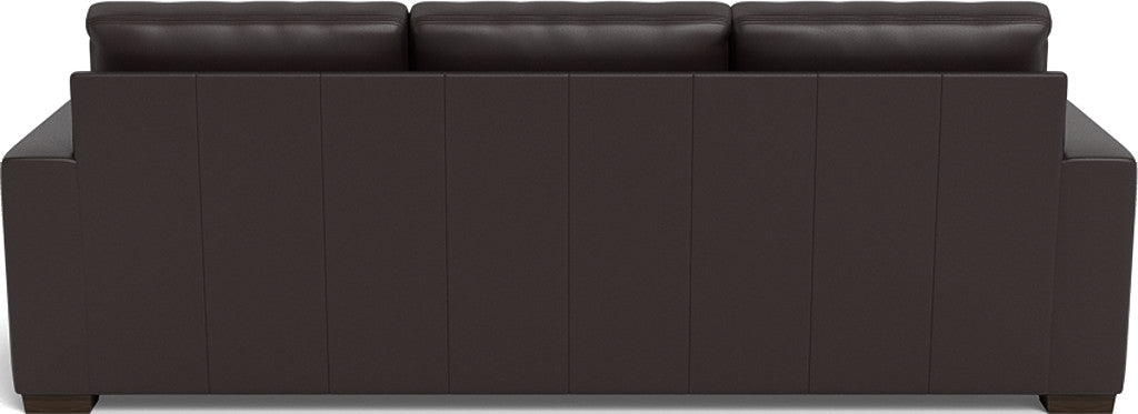 Mas Mesa 101" Deep Leather Estate Sofa - Tribeca Quarry