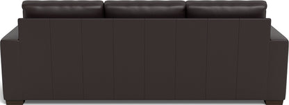 Mas Mesa 101" Deep Leather Estate Sofa - Tribeca Quarry