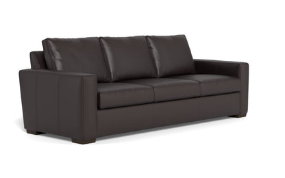 Mesa 101" Leather Estate Sofa - Tribeca Quarry