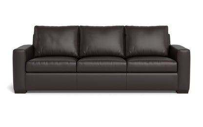 Mesa 101" Leather Estate Sofa - Tribeca Quarry