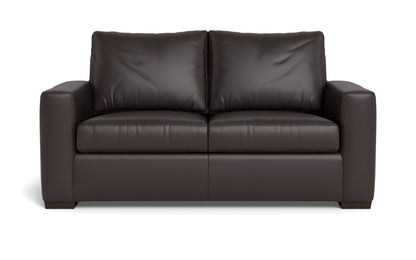 Mesa 72" Leather Loveseat - Tribeca Quarry