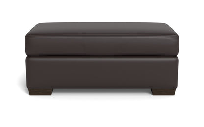 Mesa Leather Ottoman - Tribeca Lagoon