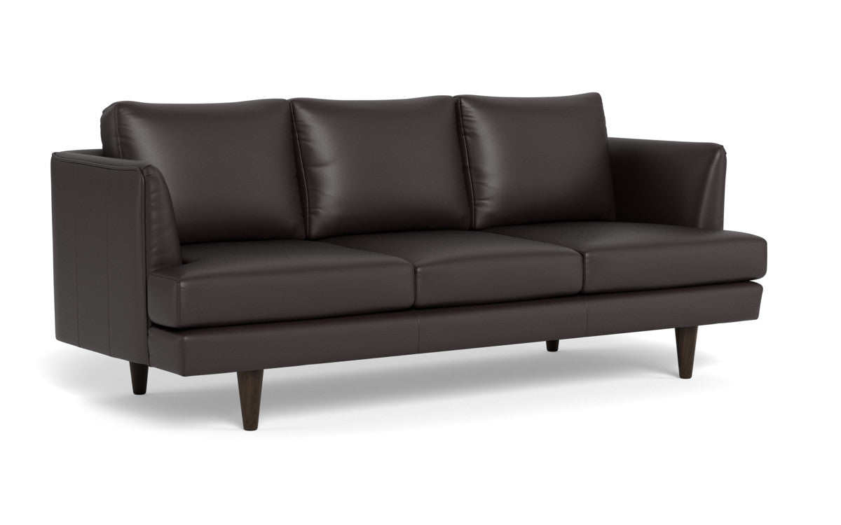 Rainey 83" Leather Sofa - Tribeca Quarry