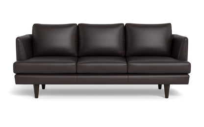 Rainey 83" Leather Sofa - Tribeca Quarry