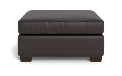 Track Leather Ottoman - Tribeca Quarry