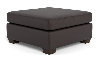 Track Leather Cocktail Ottoman - Tribeca Quarry