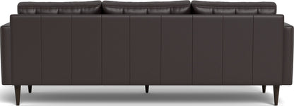 Wallace 98" Leather Estate Sofa - Tribeca Quarry